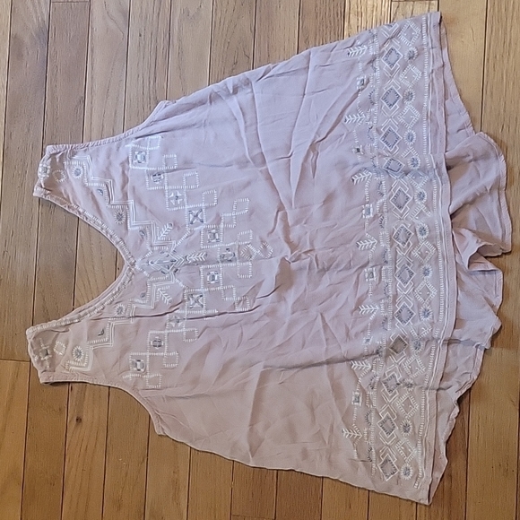 Knox Rose Tops - Knox Rose baby pink boho tank